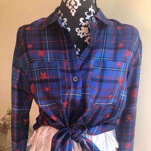 Gigi HADID TOMMY HILFIGER NWT SILK shirt